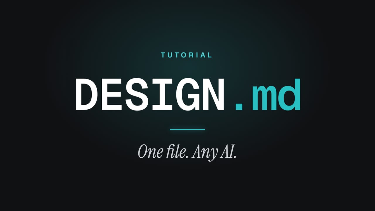 DESIGN.md, one file, any AI