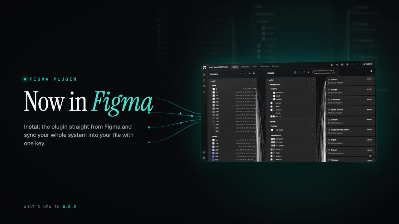 The Zaklad design system syncing into a Figma file via the plugin